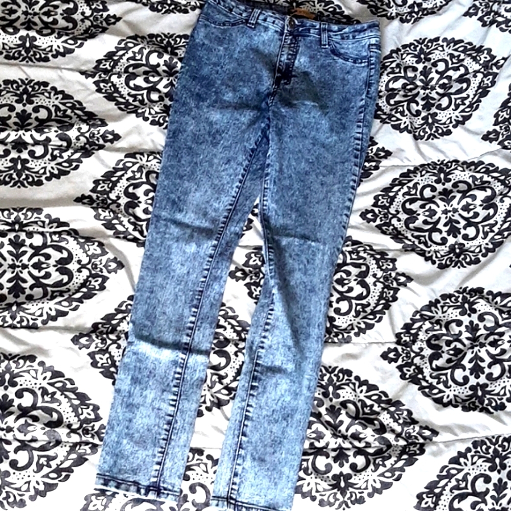 Emperial vintage acid wash blue jeans